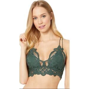 Free People Adella Bralette Pine - Size M - NWOT